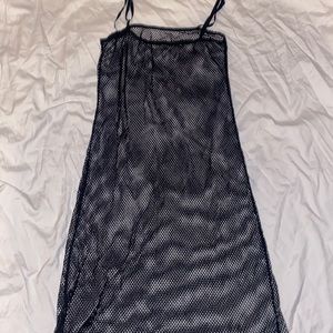 Black mesh dress